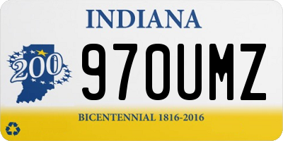 IN license plate 970UMZ