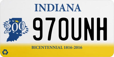 IN license plate 970UNH