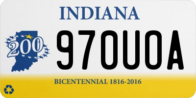 IN license plate 970UOA
