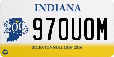 IN license plate 970UOM