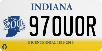 IN license plate 970UOR