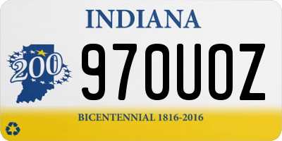IN license plate 970UOZ