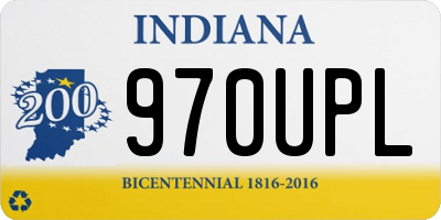 IN license plate 970UPL
