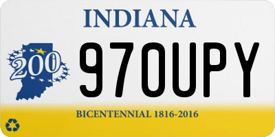 IN license plate 970UPY