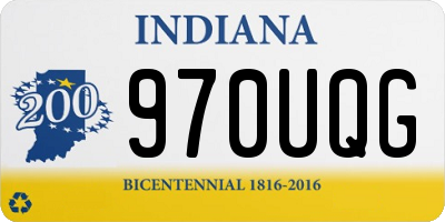 IN license plate 970UQG