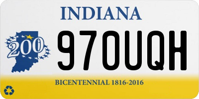 IN license plate 970UQH