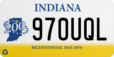 IN license plate 970UQL