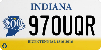 IN license plate 970UQR