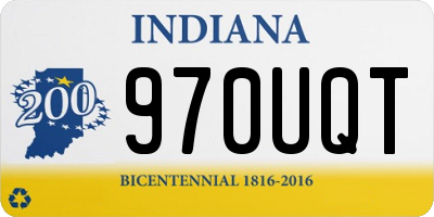 IN license plate 970UQT