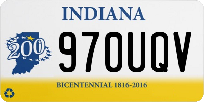 IN license plate 970UQV