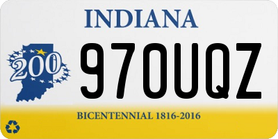 IN license plate 970UQZ