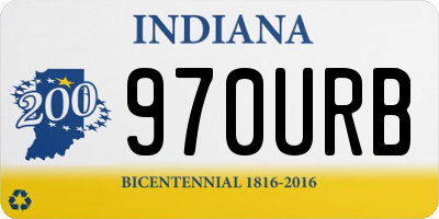 IN license plate 970URB