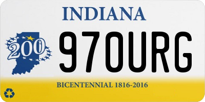 IN license plate 970URG