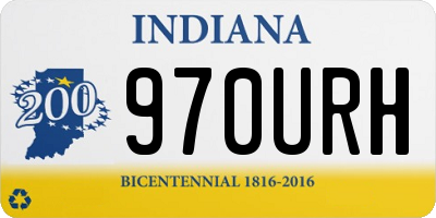 IN license plate 970URH