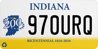 IN license plate 970URQ