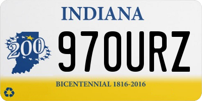 IN license plate 970URZ
