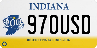 IN license plate 970USD