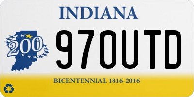 IN license plate 970UTD