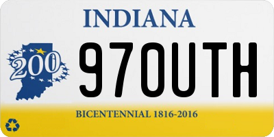 IN license plate 970UTH