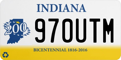 IN license plate 970UTM