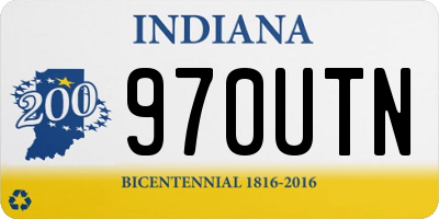 IN license plate 970UTN