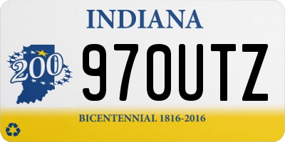 IN license plate 970UTZ
