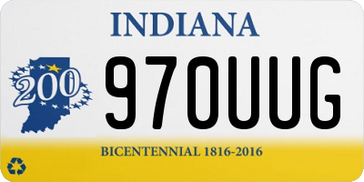 IN license plate 970UUG