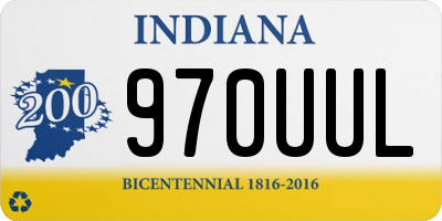 IN license plate 970UUL