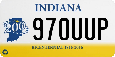 IN license plate 970UUP