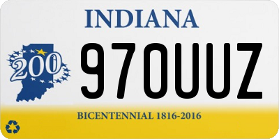 IN license plate 970UUZ
