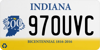 IN license plate 970UVC