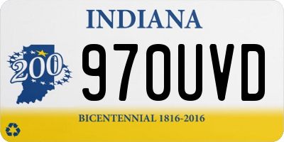 IN license plate 970UVD