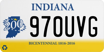 IN license plate 970UVG