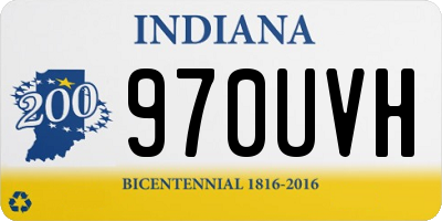 IN license plate 970UVH