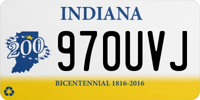 IN license plate 970UVJ
