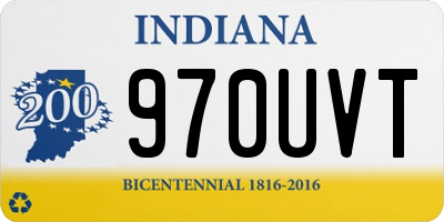 IN license plate 970UVT