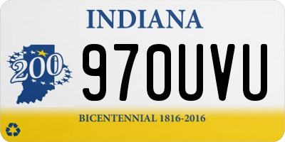 IN license plate 970UVU