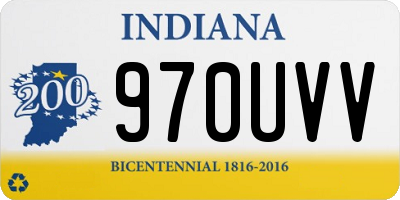 IN license plate 970UVV