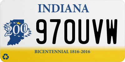 IN license plate 970UVW