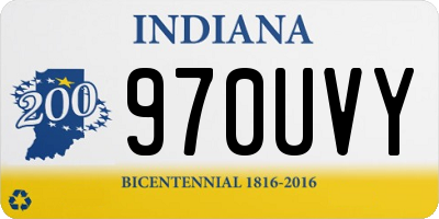 IN license plate 970UVY