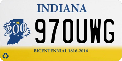 IN license plate 970UWG
