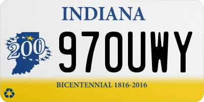 IN license plate 970UWY