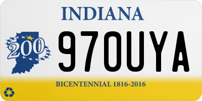 IN license plate 970UYA