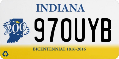 IN license plate 970UYB