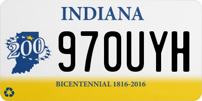 IN license plate 970UYH
