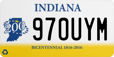 IN license plate 970UYM