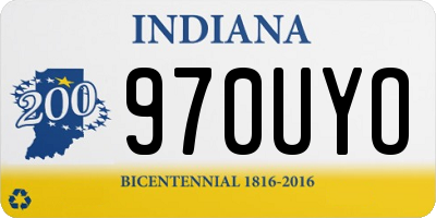 IN license plate 970UYO