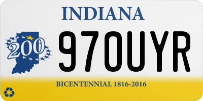 IN license plate 970UYR