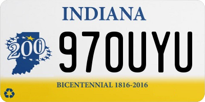 IN license plate 970UYU