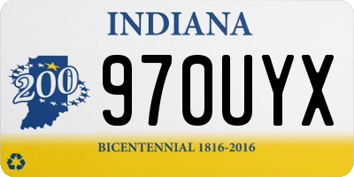 IN license plate 970UYX